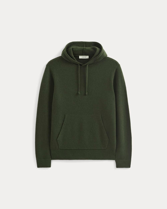 The Felted Merino Hoodie | Dark Forest