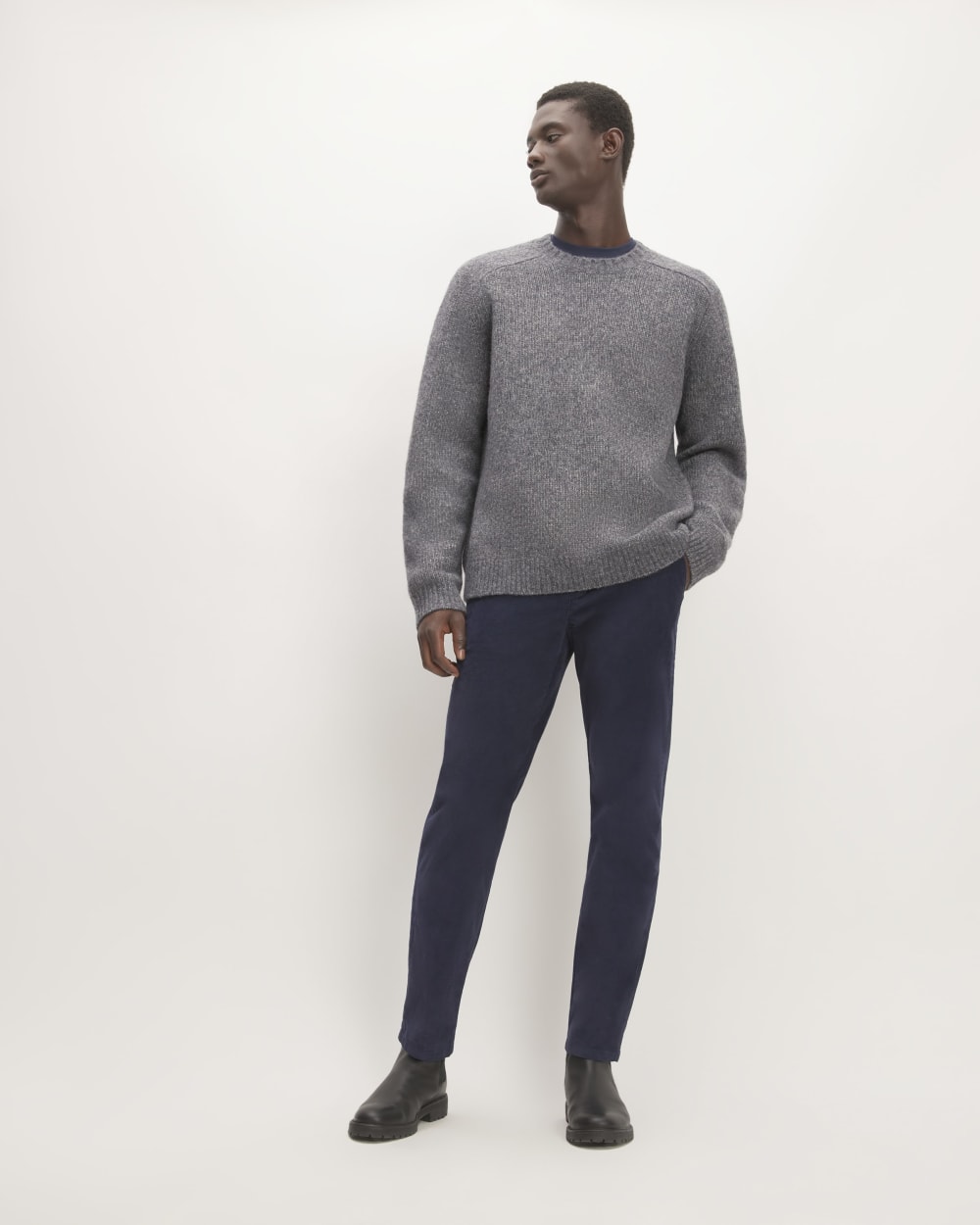 The Cloud Crewneck Sweater | Heathered Dark Charcoal