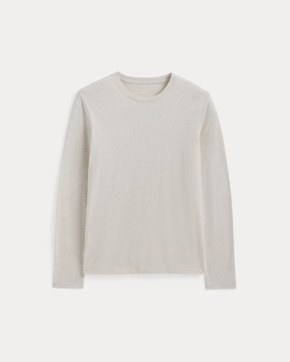 The Essential Organic Long-Sleeve Tee | Heathered Oat