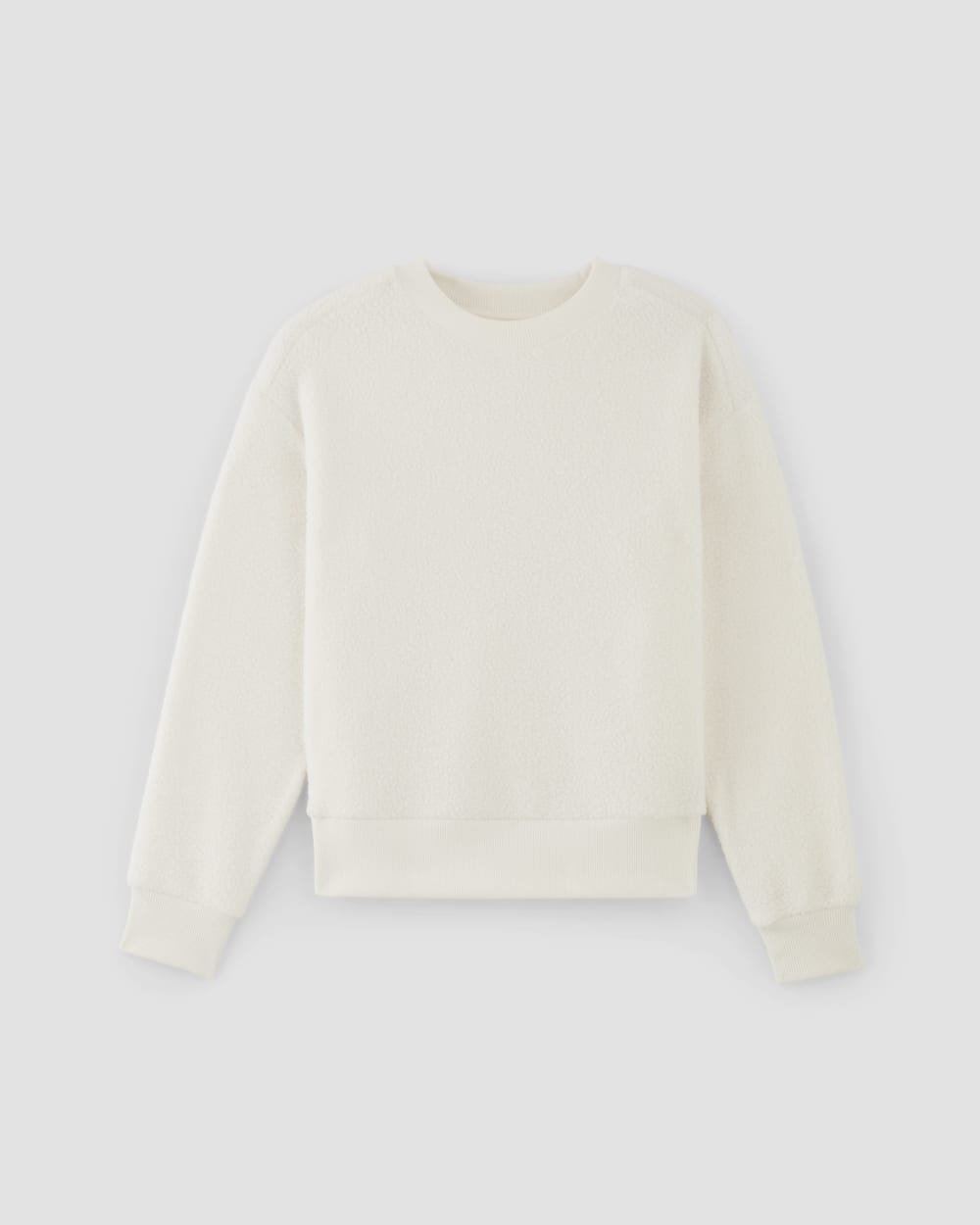 The ReNew Fleece Oversized Crew | Bone