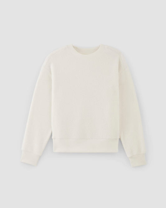 The ReNew Fleece Oversized Crew | Bone