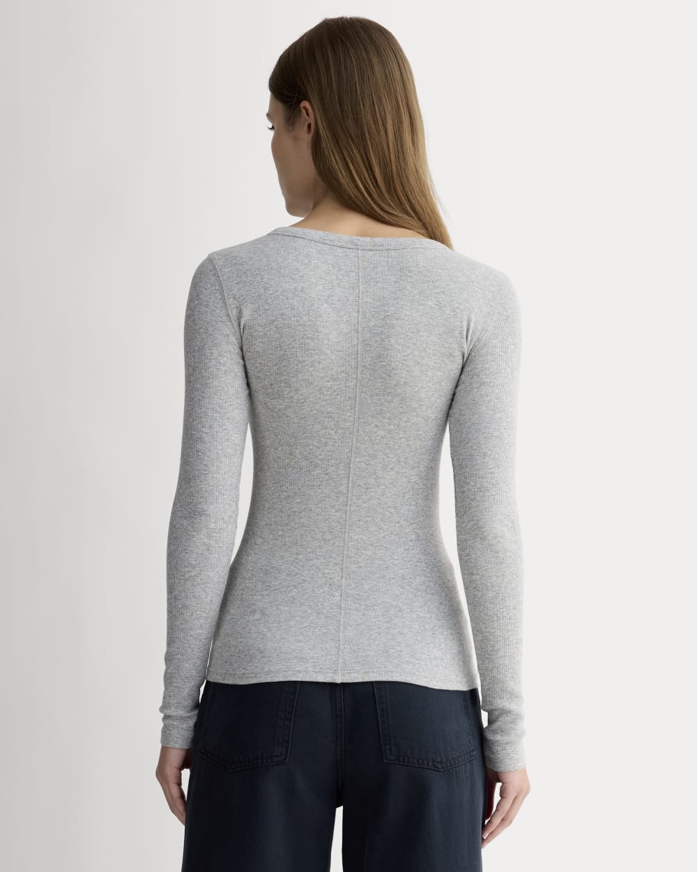 The Luxe Rib Henley |  Heathered Grey