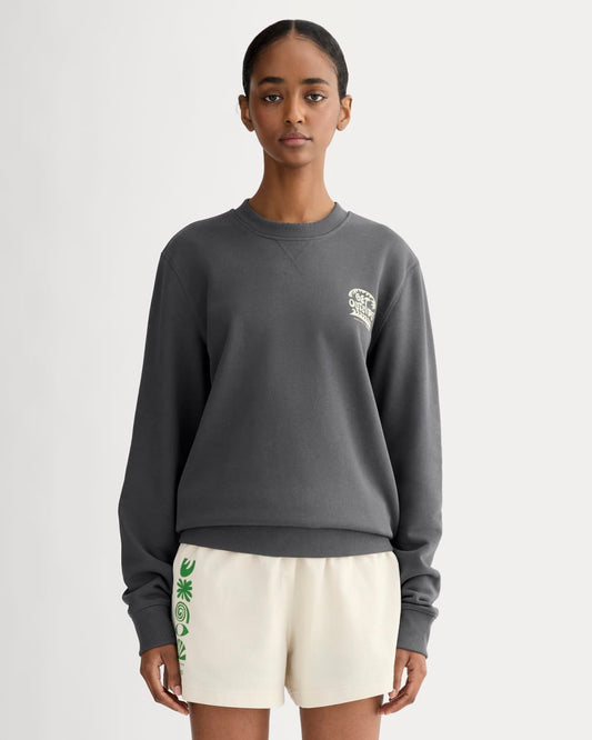 The Everlane x Parks Project French Terry Crew | Forged Iron / Natural