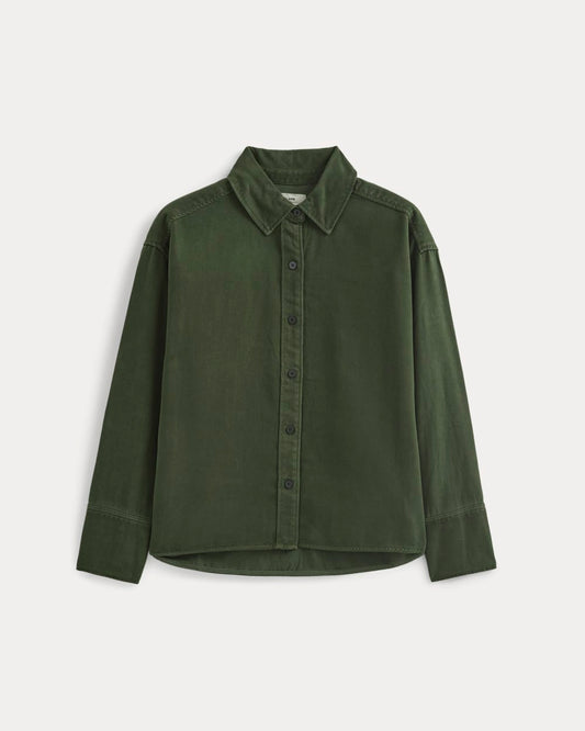Boxy Shirt in Buttersoft | Dark Forest