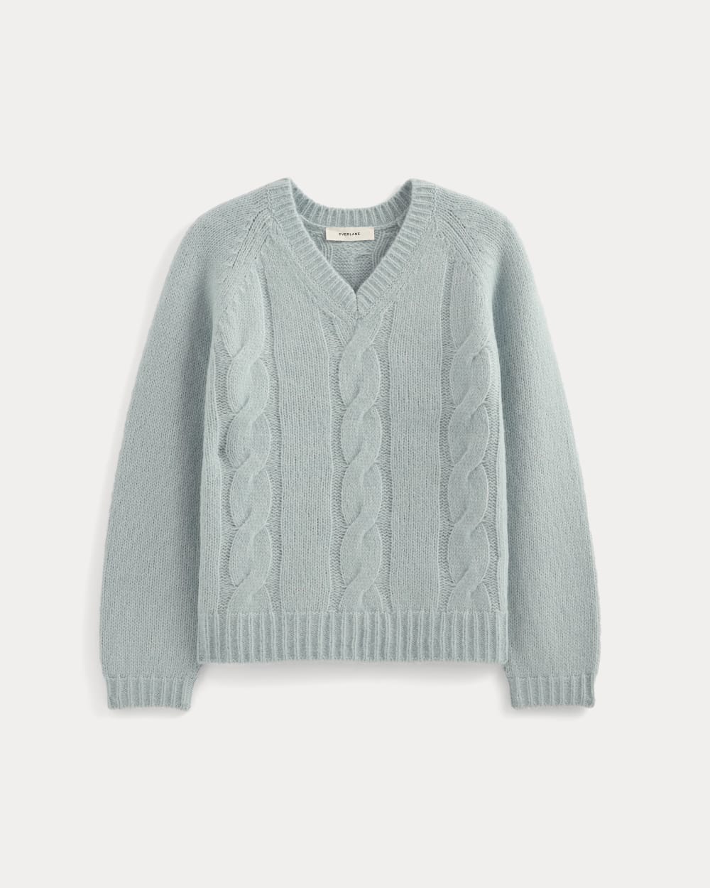 Cloud Cable V-Neck Sweater | Forever Blue