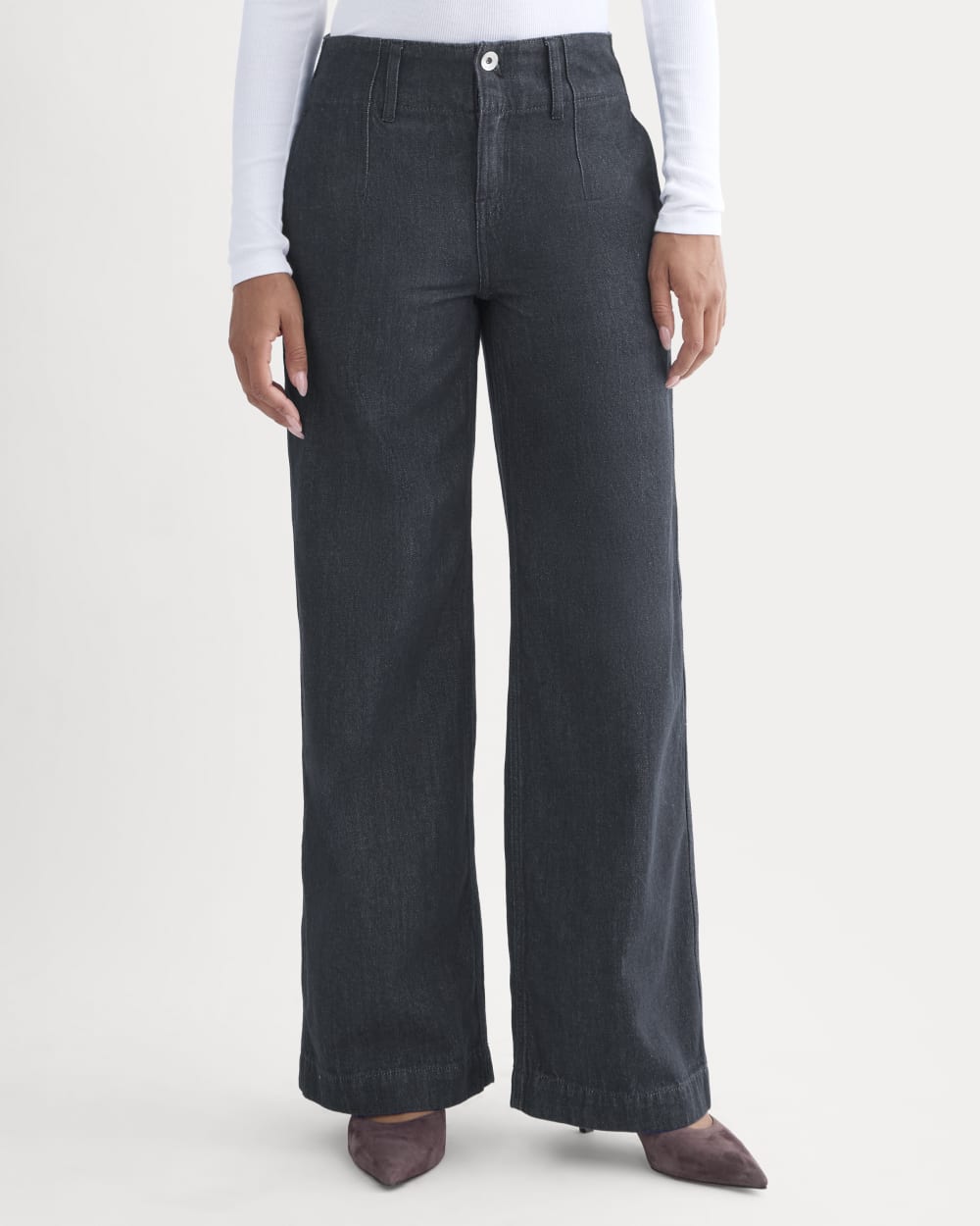 The Mid-Rise Trouser Jean | Tungsten Rinse