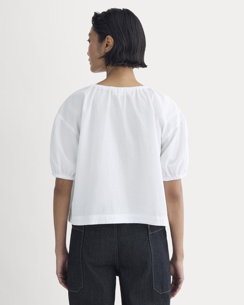 The Gauze Button-Up | White