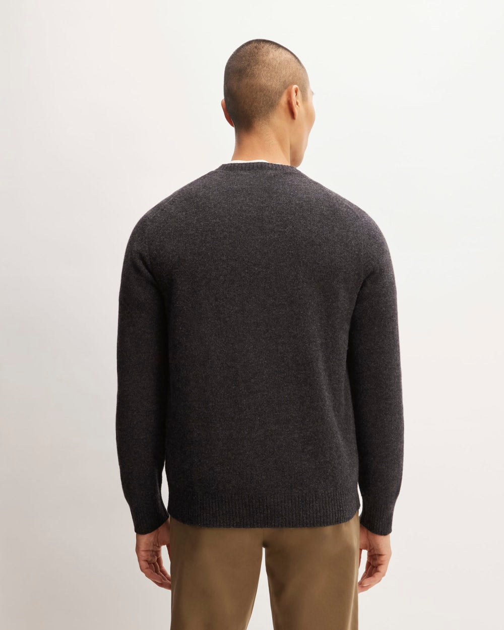 The Premium Merino Crew Neck Sweater | Charcoal