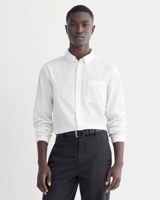 Washed Poplin Shirt | White