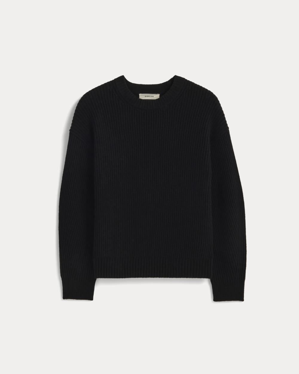 The Cocoon Crew in Wool Cashmere | Black