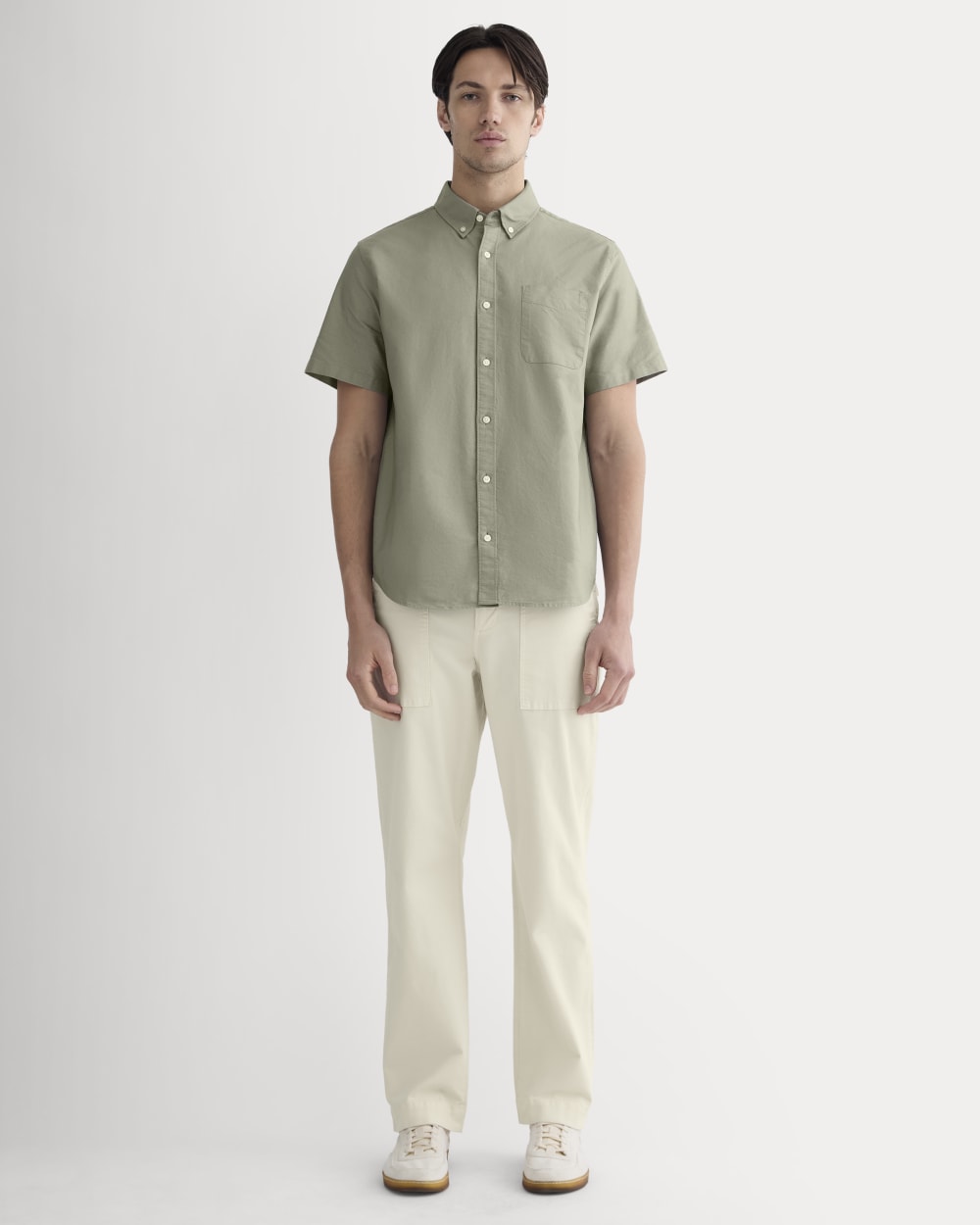 The Organic Short Sleeve Oxford Shirt | Sage Green
