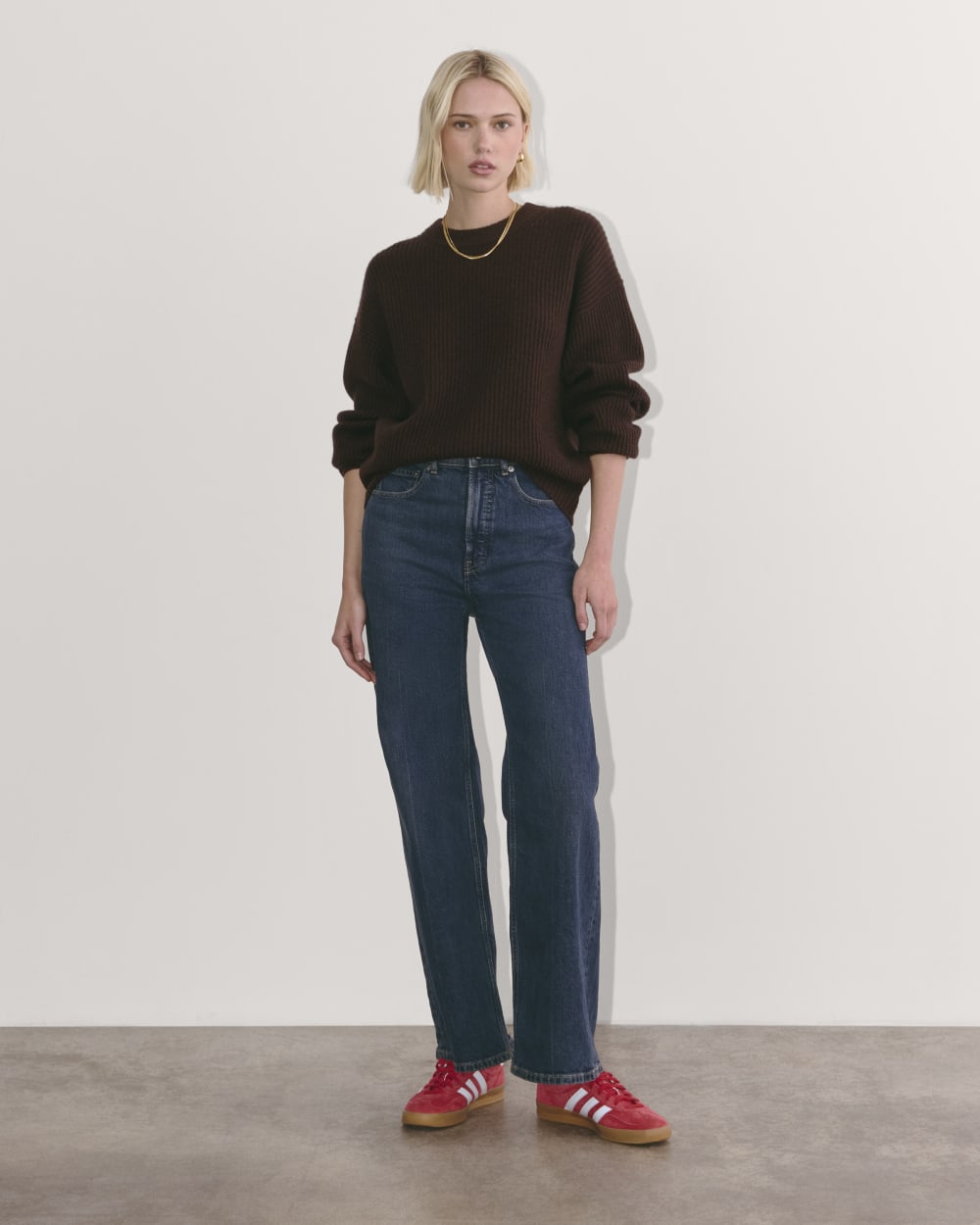 The Cocoon Crew in Wool Cashmere | Americano