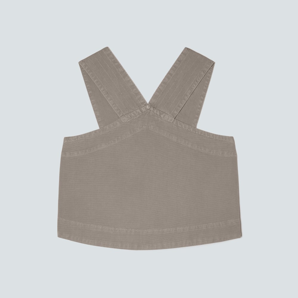 The Cross-Front Apron Top | Clay