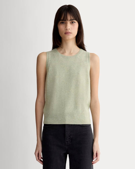The Classic Tank in Cashmere | Light Heathered Moss