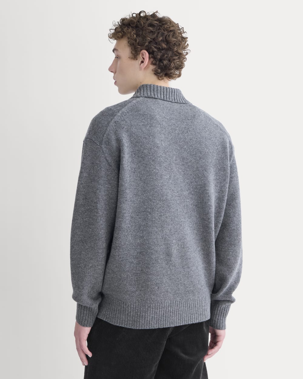 Luxe Merino Quarter-Zip Pullover | Heathered Charcoal