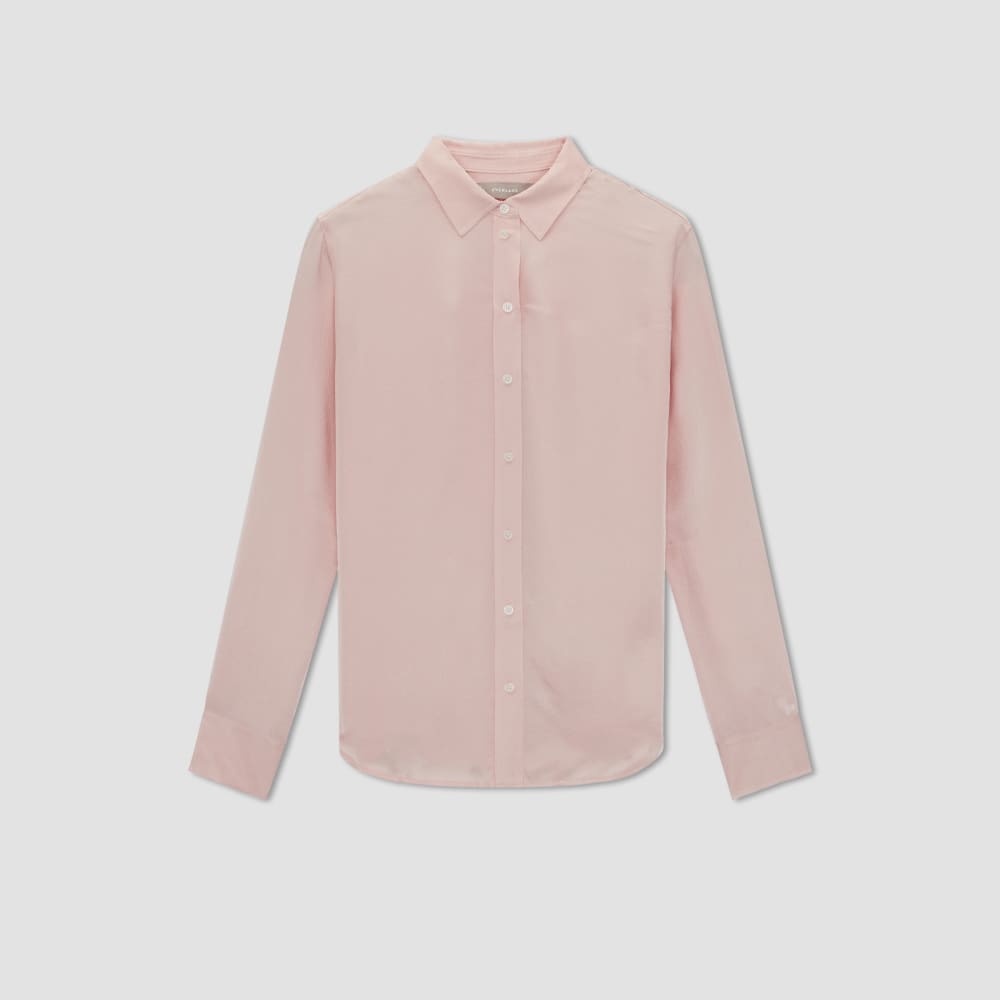 The Satin Relaxed Shirt | Petal Pink