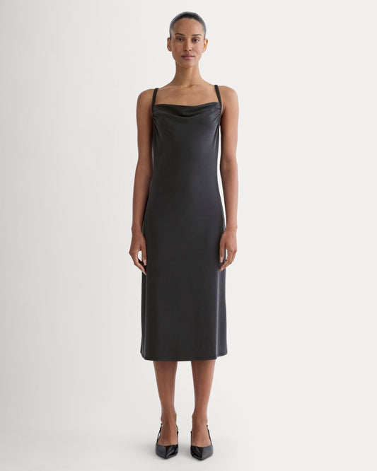 The Tank Midi Dress in Butterknit | Black