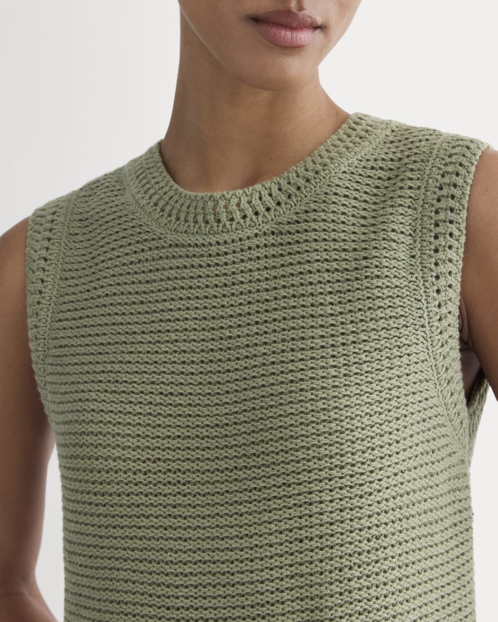 The Organic Cotton Open-Stitch Tank | Sagebrush
