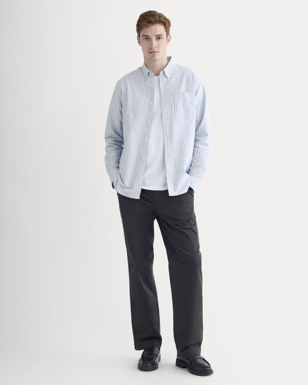 The Classic Oxford Shirt | Summer Sky Stripe | Standard