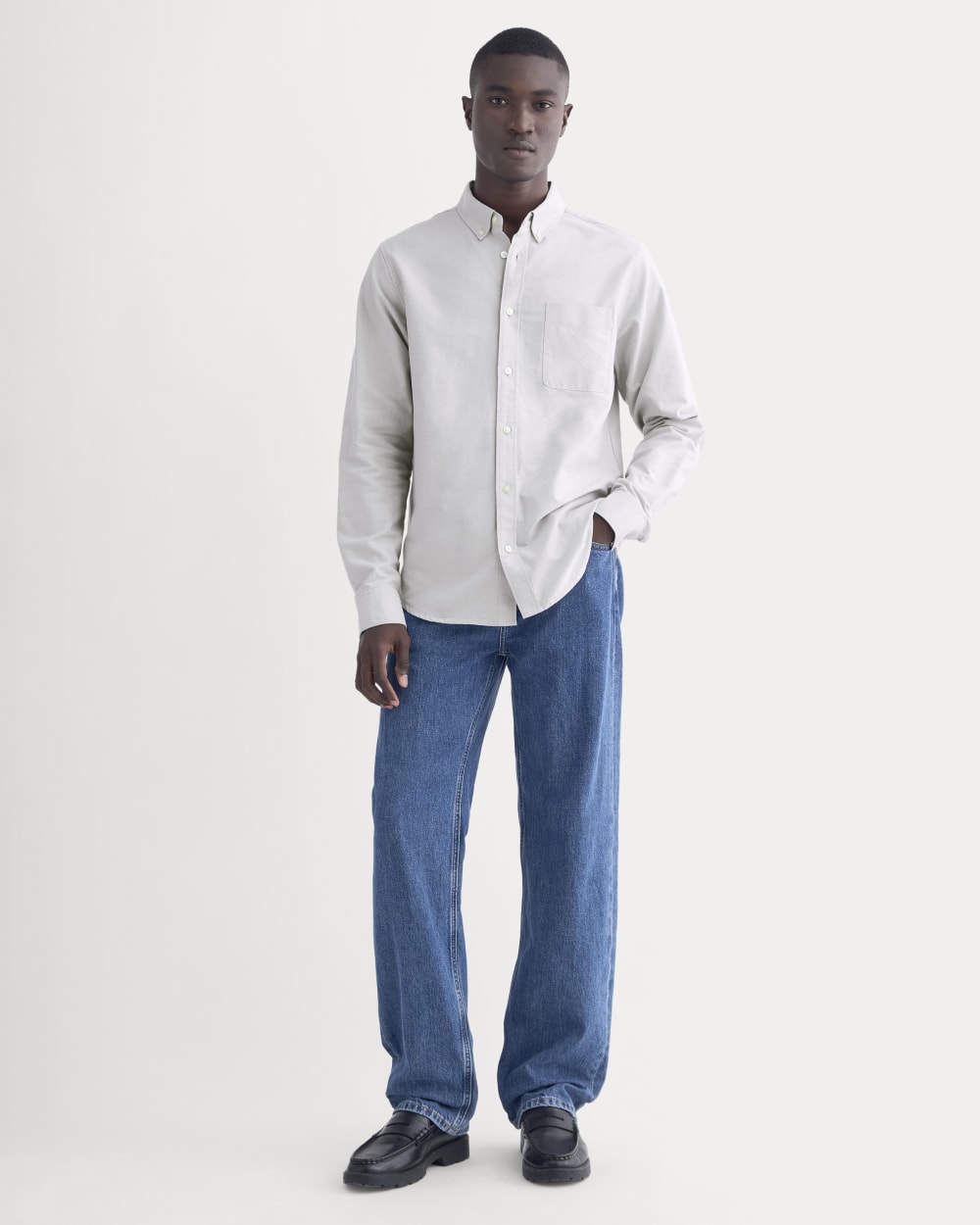 The Classic Oxford Shirt | Grey | Tall