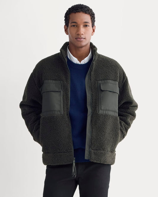 ReTrack Fleece Zip-Up | Black