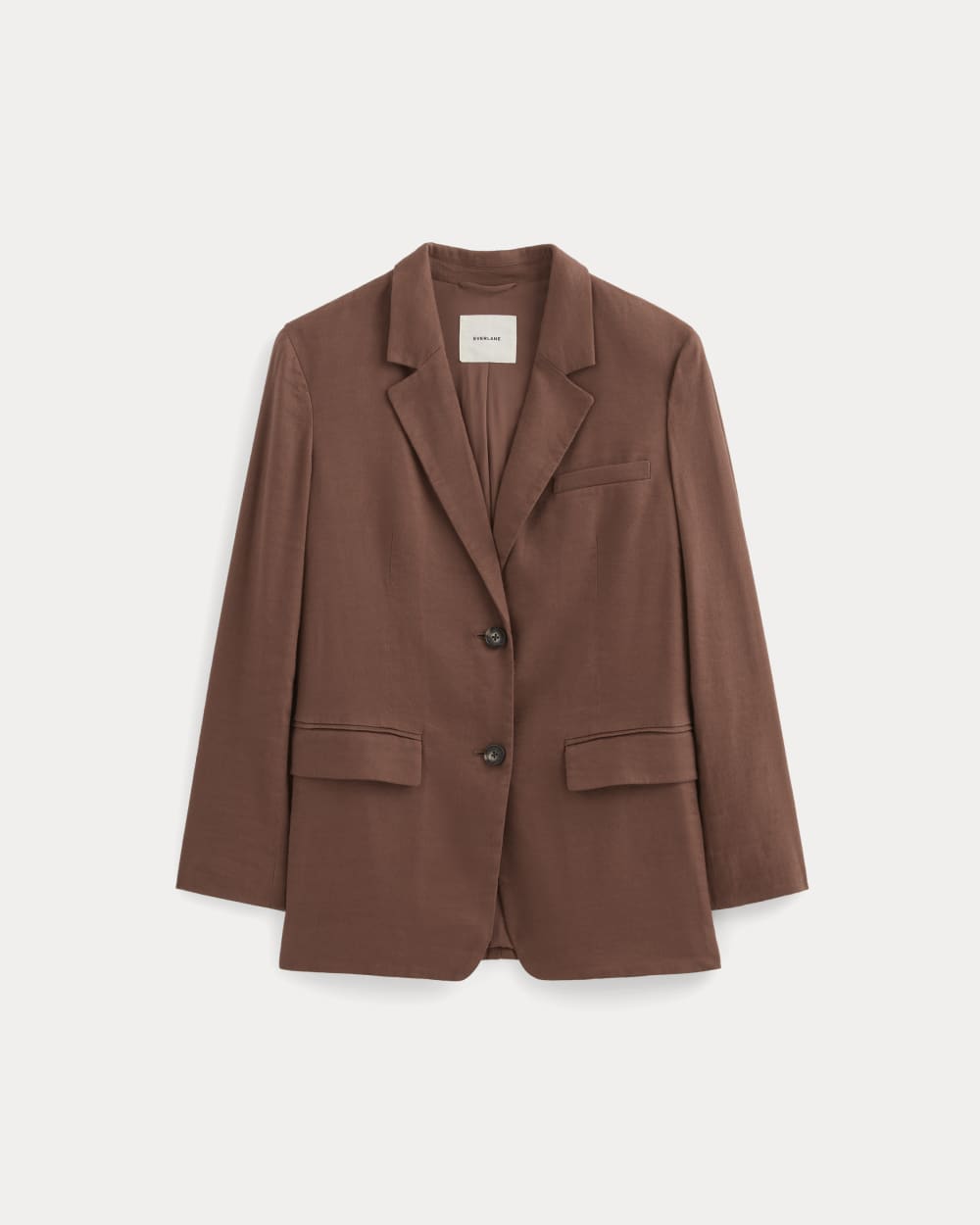 The Oversized Blazer in Stretch Linen | Cedarwood