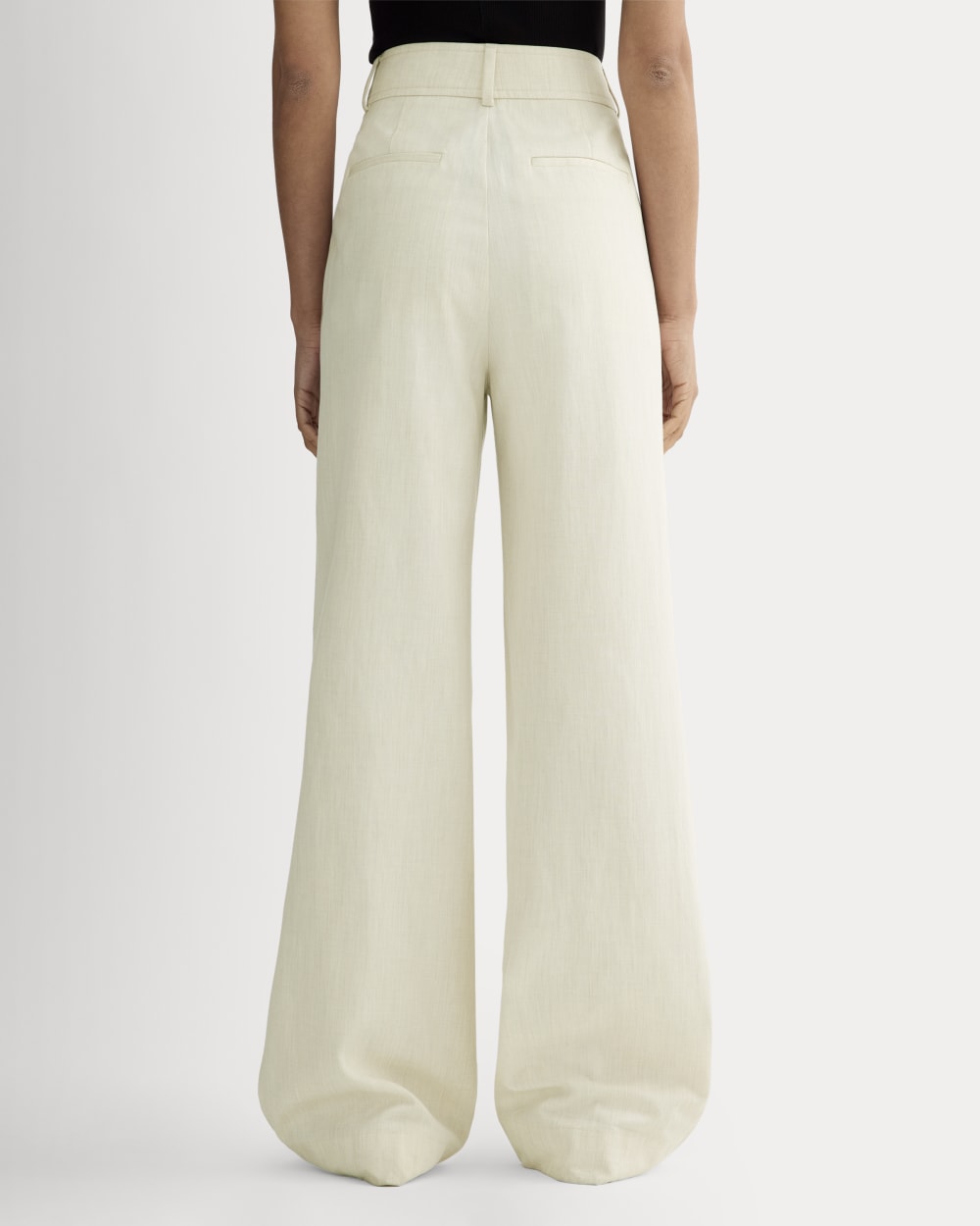 The Draper Pleated Pant in Buttersmooth | Heathered Oat | 32 Inseam