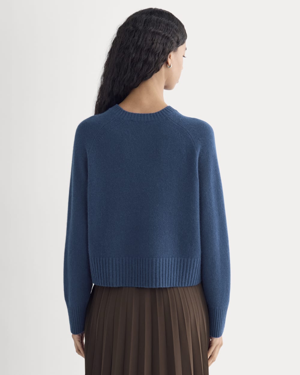 The Boxy Crew in Cashmere | Deep Lazuli Blue