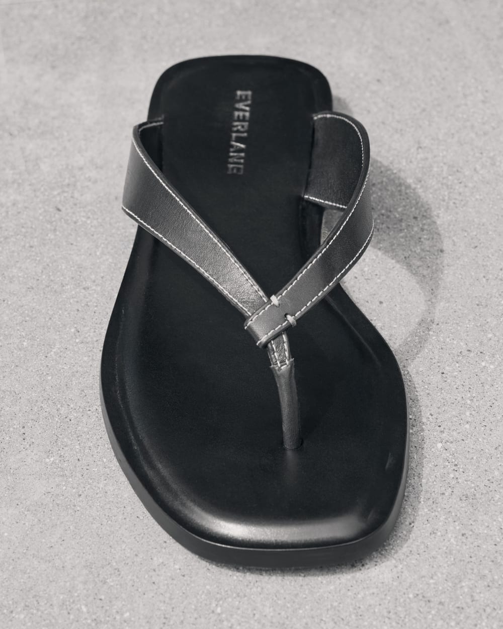 The Leather Flip Flop |  Black