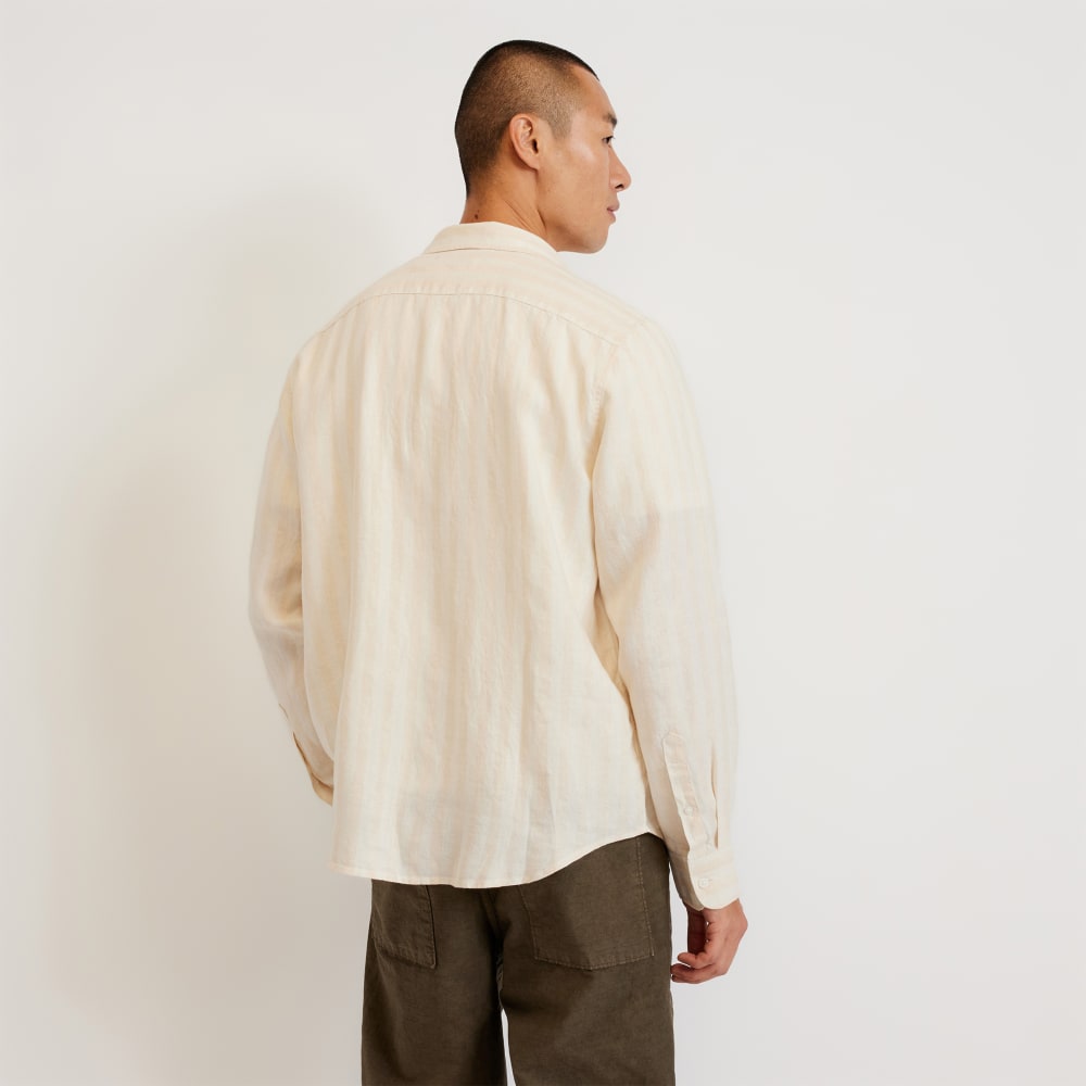 The Classic Shirt in Linen | Brazilian Sand / Canvas Tan