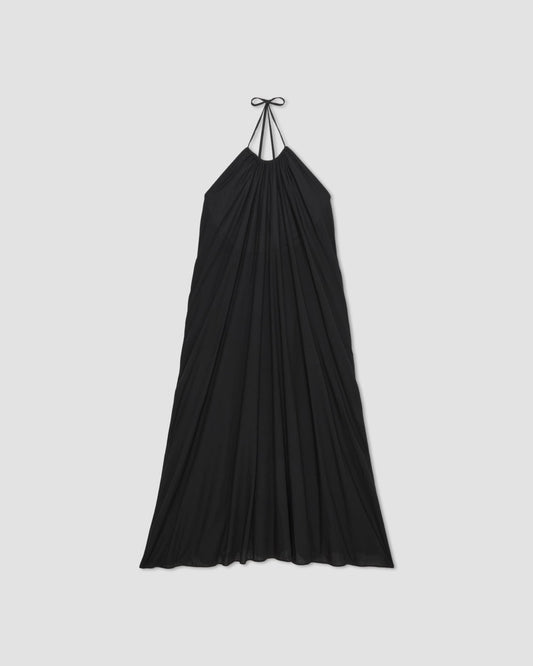 The Tie-Back Halter Dress | Black