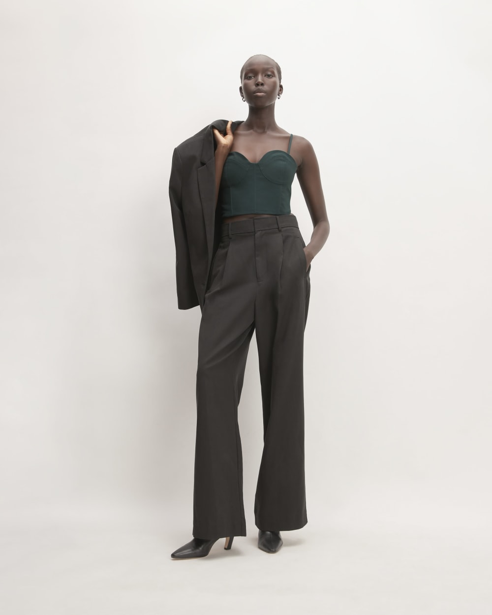 The Structured Cotton Bustier | Scarab