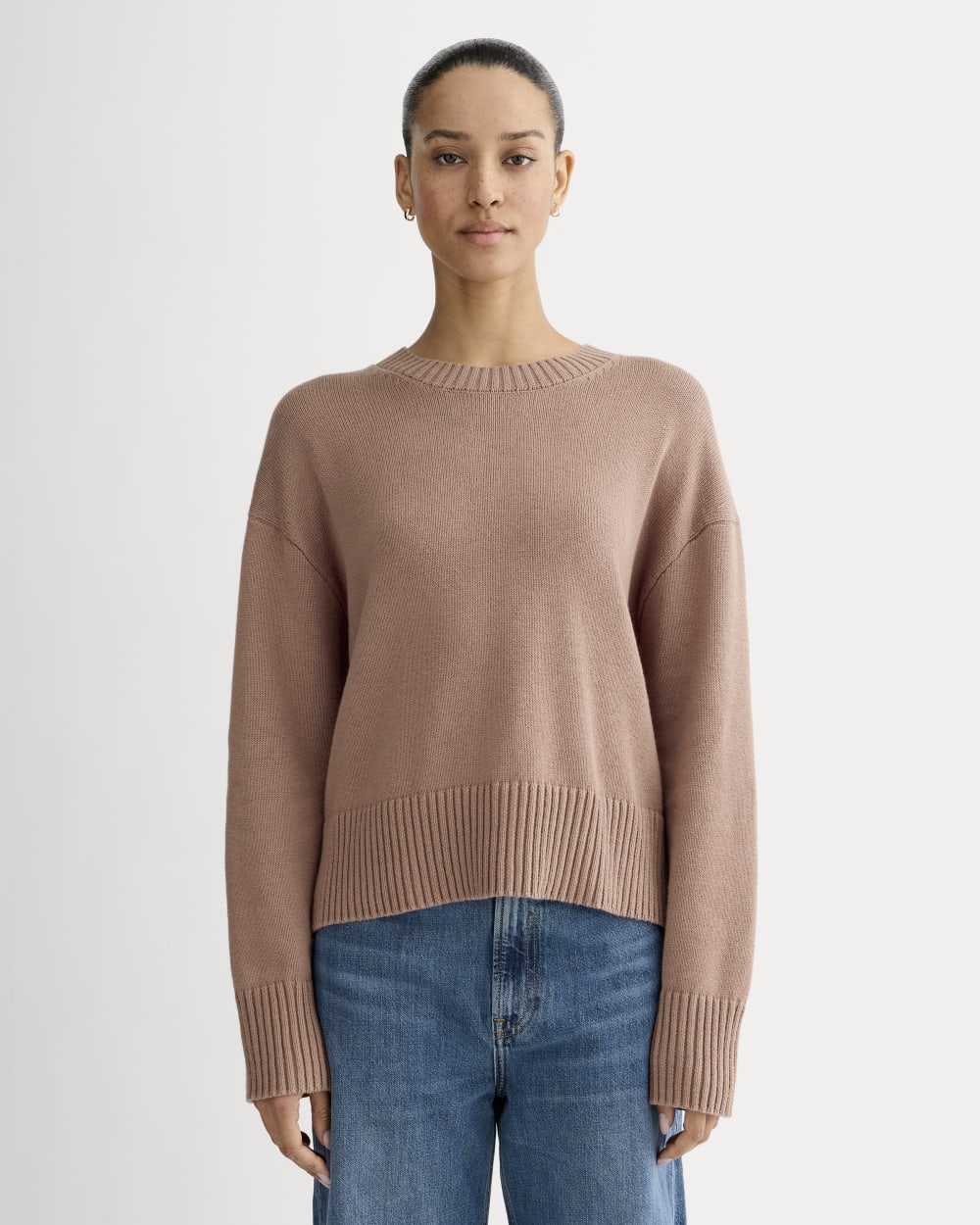 The Boxy Sweater in Everyday Cotton | Rose Dusk