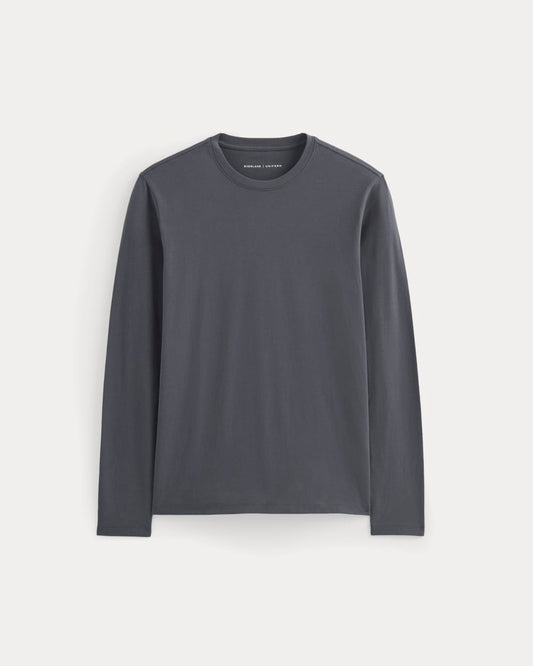 The Essential Organic Long-Sleeve Tee | Graphite