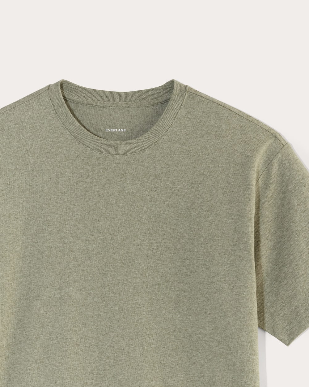 The Premium-Weight Relaxed Crew | Uniform | Heather Sage Green