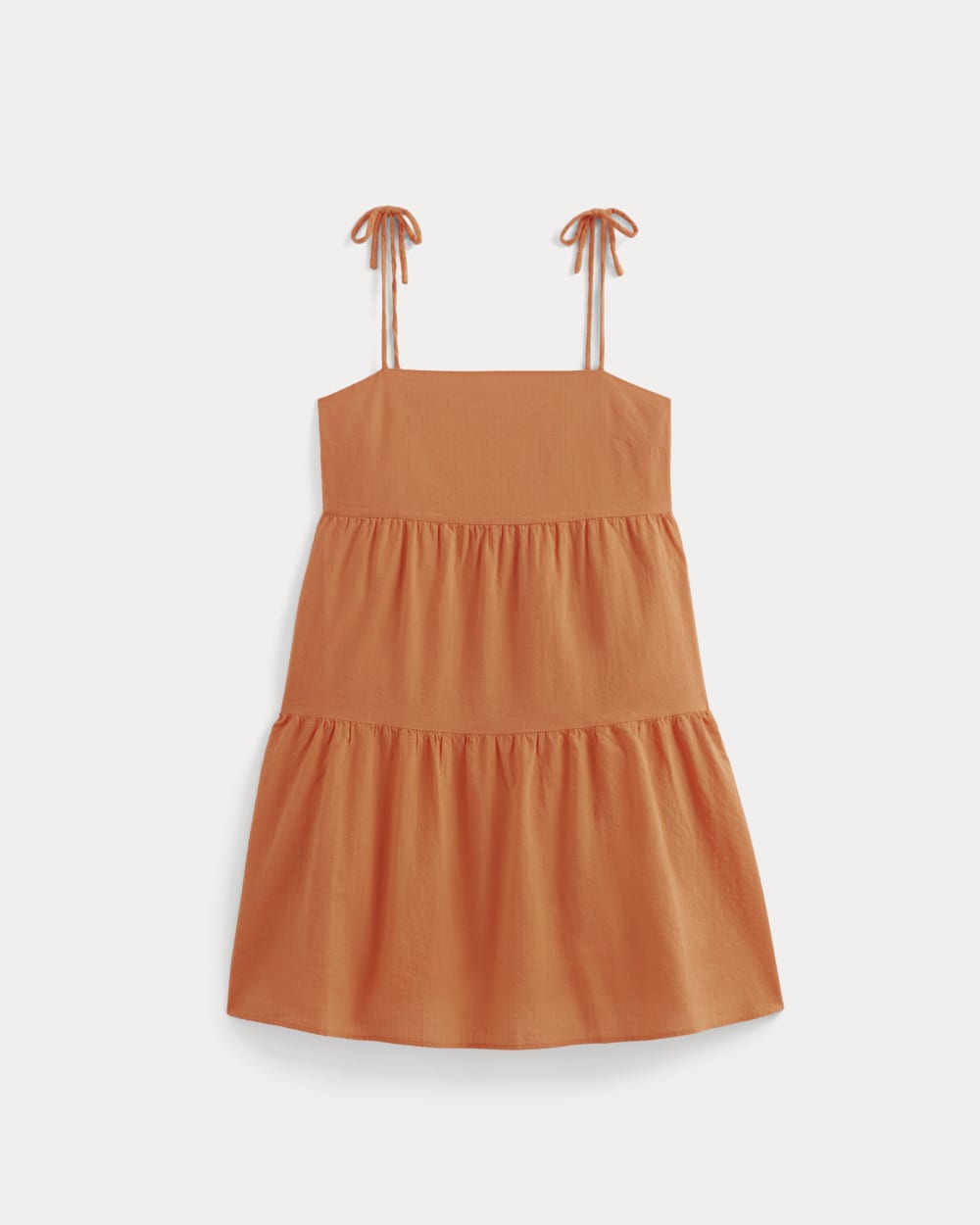 The Gauze Mini Tiered Dress | Soft Orange