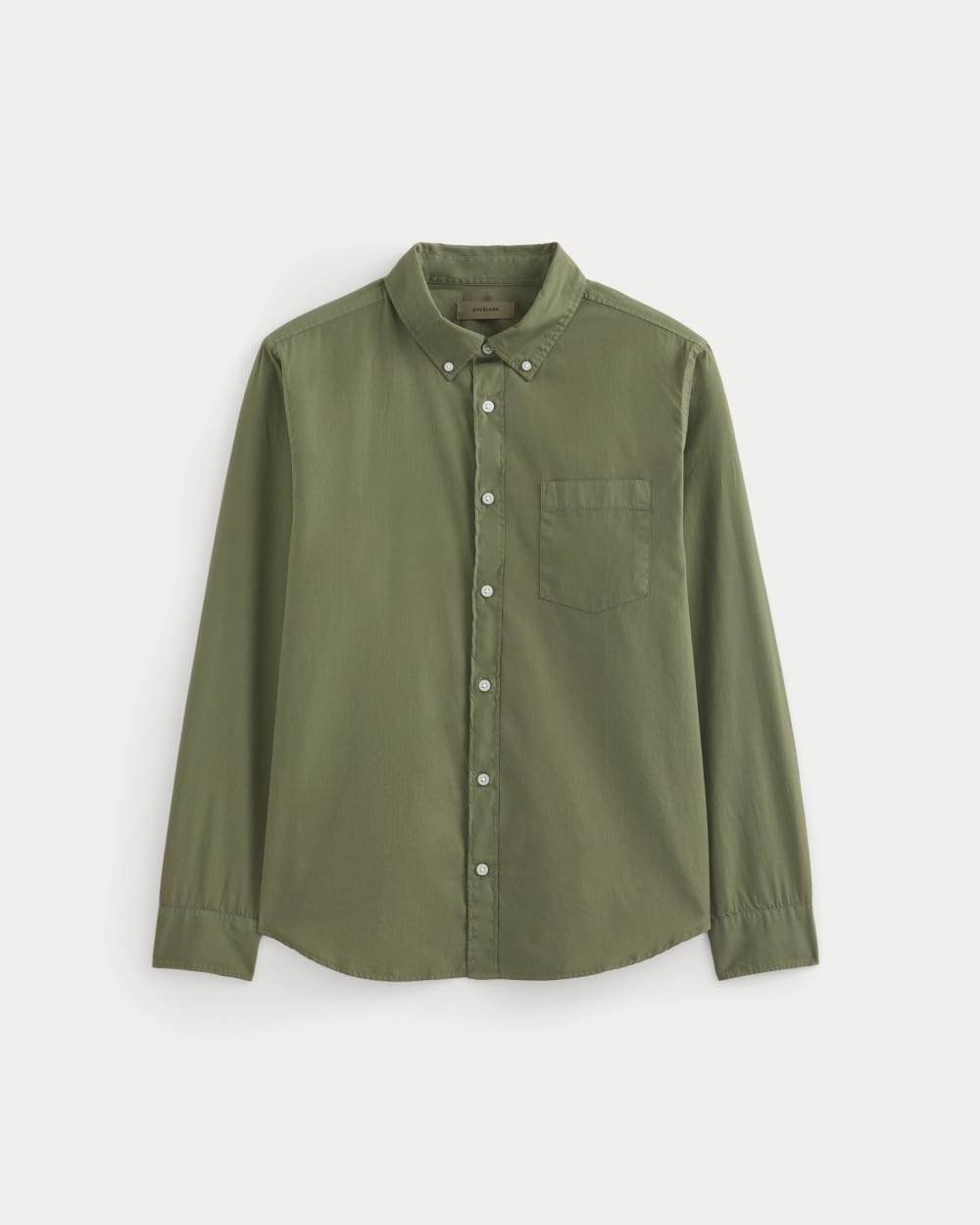 Washed Poplin Shirt | Lichen Green