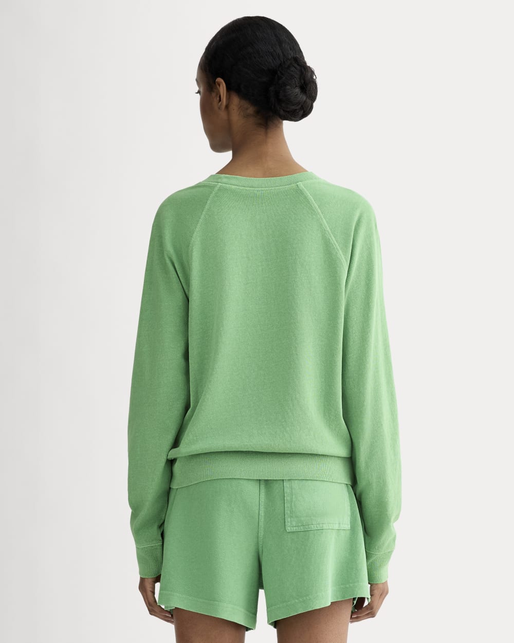 The Off-Duty Long-Sleeve Tee | Green Garment Dye