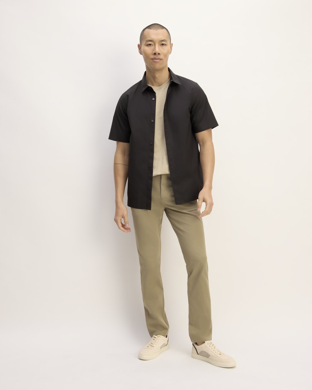 The Supima® Short-Sleeve Poplin Shirt | Black