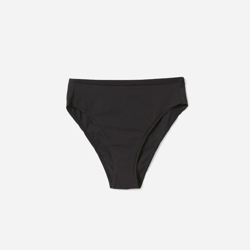 The Cotton High-Rise Bikini | Black