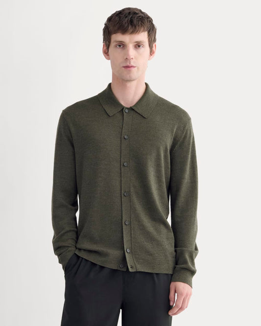 Ultrasoft Button-Down Sweater | Heather Beech