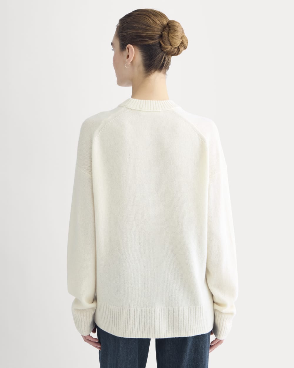 Cashmere Boyfriend Sweater | Snow