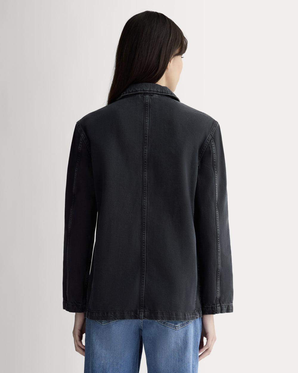The Denim Chore Blazer |  Black