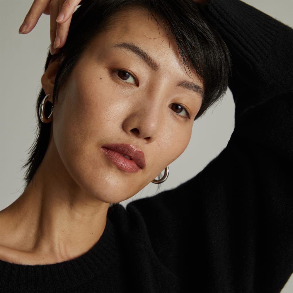 The Everyone Cashmere Crew | Black