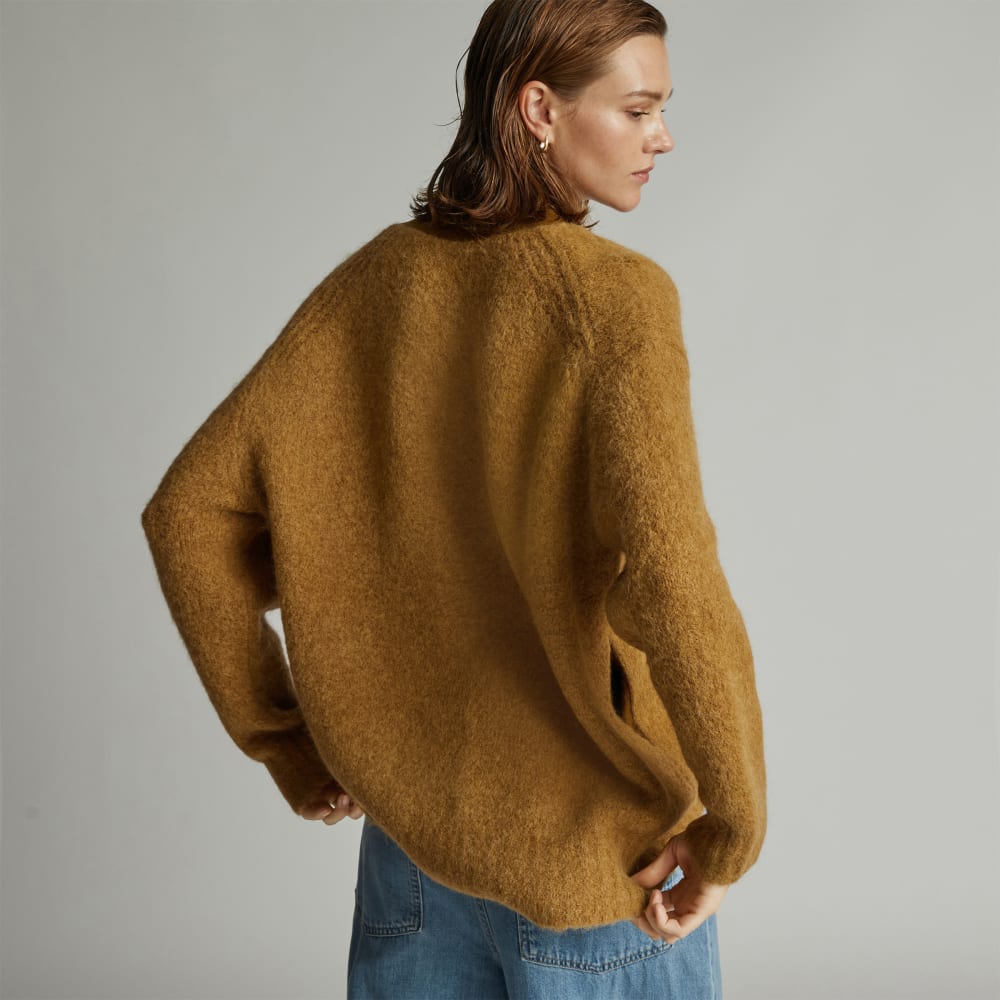 The SuperFuzz Alpaca Oversized Cardigan | Dijon