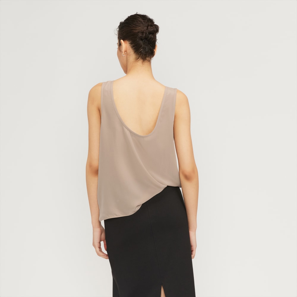The Scoop Tank in Washable Silk | Burnt Sugar