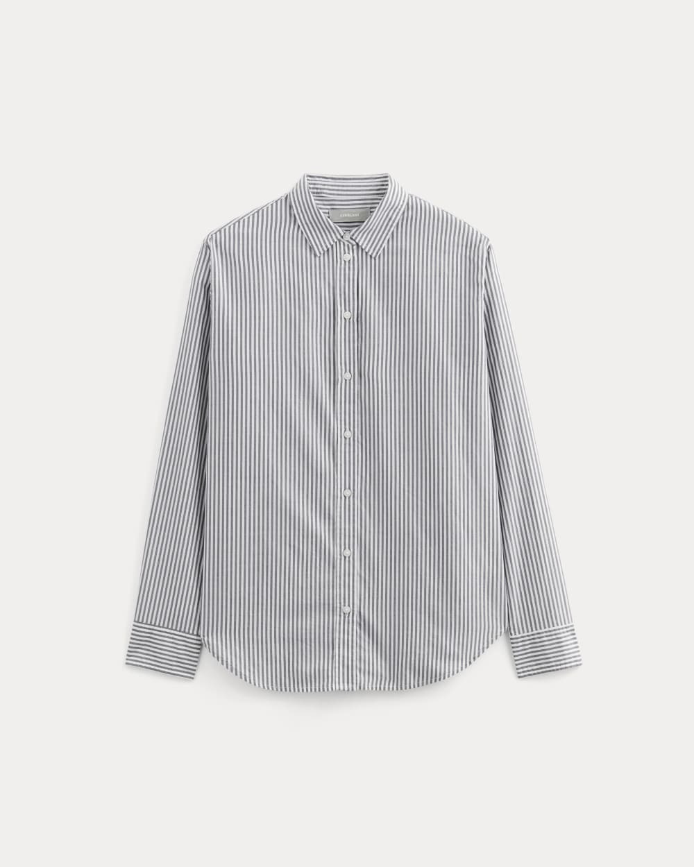 The Must-Have Shirt in Silky Cotton | Grey / White