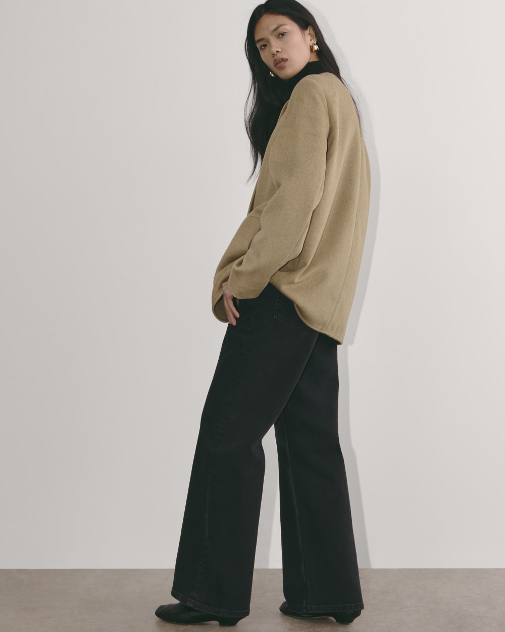 The October Coat | Dark Heathered Camel