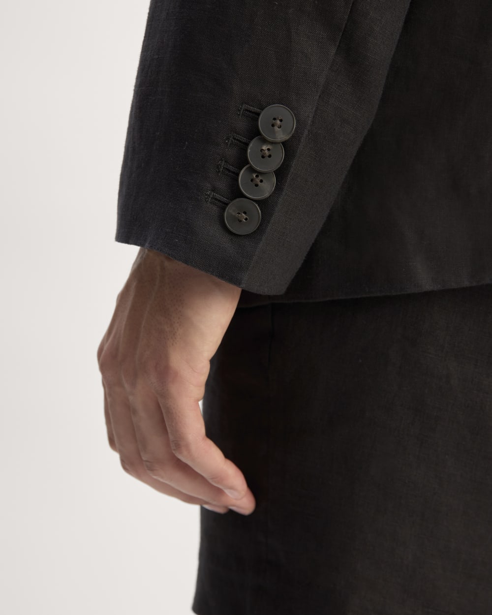The Linen Blazer | Black