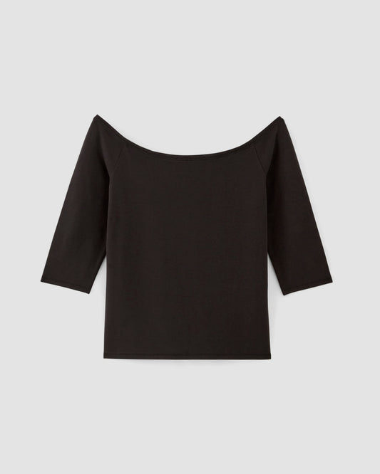 The Form Off-Shoulder Top | Black